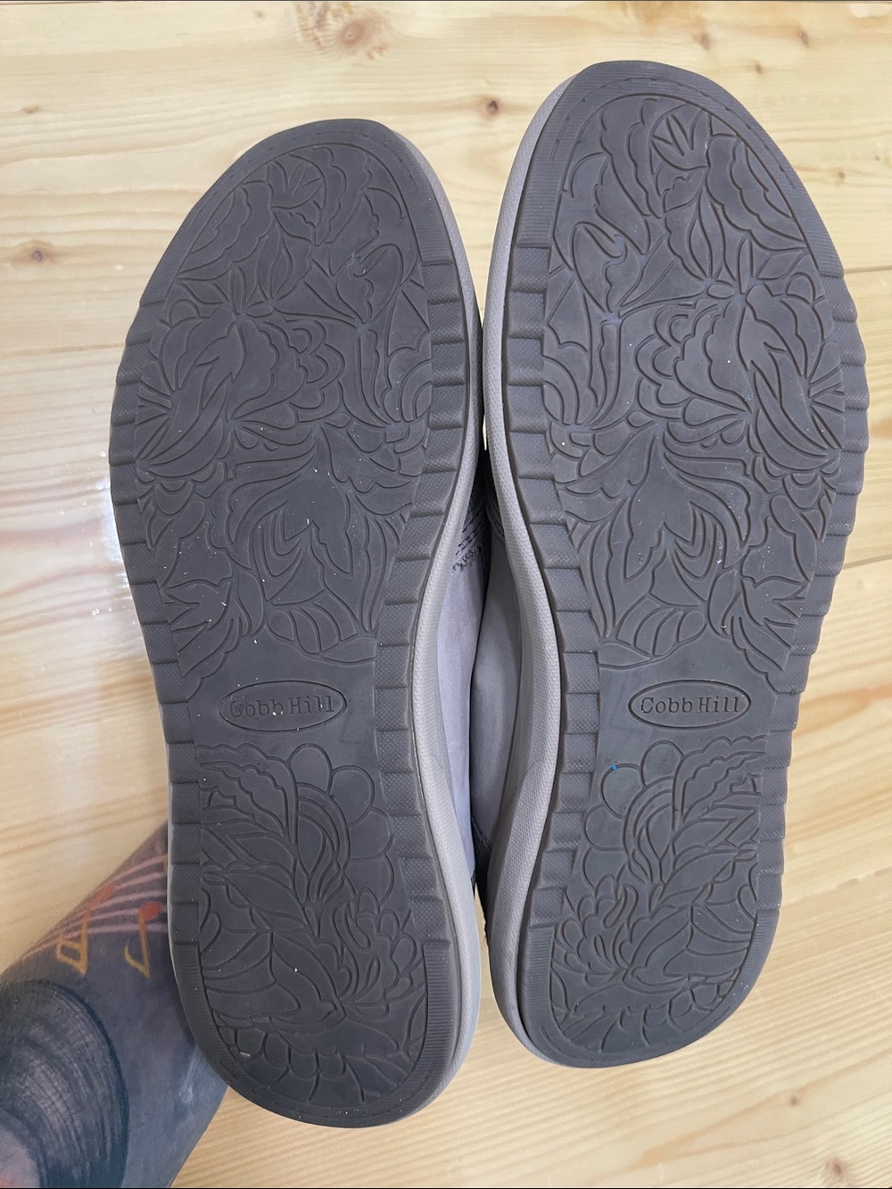 Cobb Hill Skylar Zip Slip-On Sneaker Taupe Suede Mesh Comfort Flat Size 8 - Picture 9 of 16